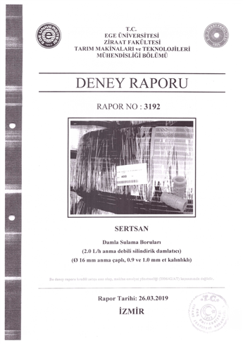INFORME DE PRUEBA DE RIEGO POR GOTEO REDONDO DE 2 LT Ø 16