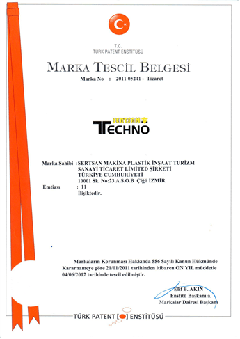 TECHNO MARKA YENİLEME BELGESİ