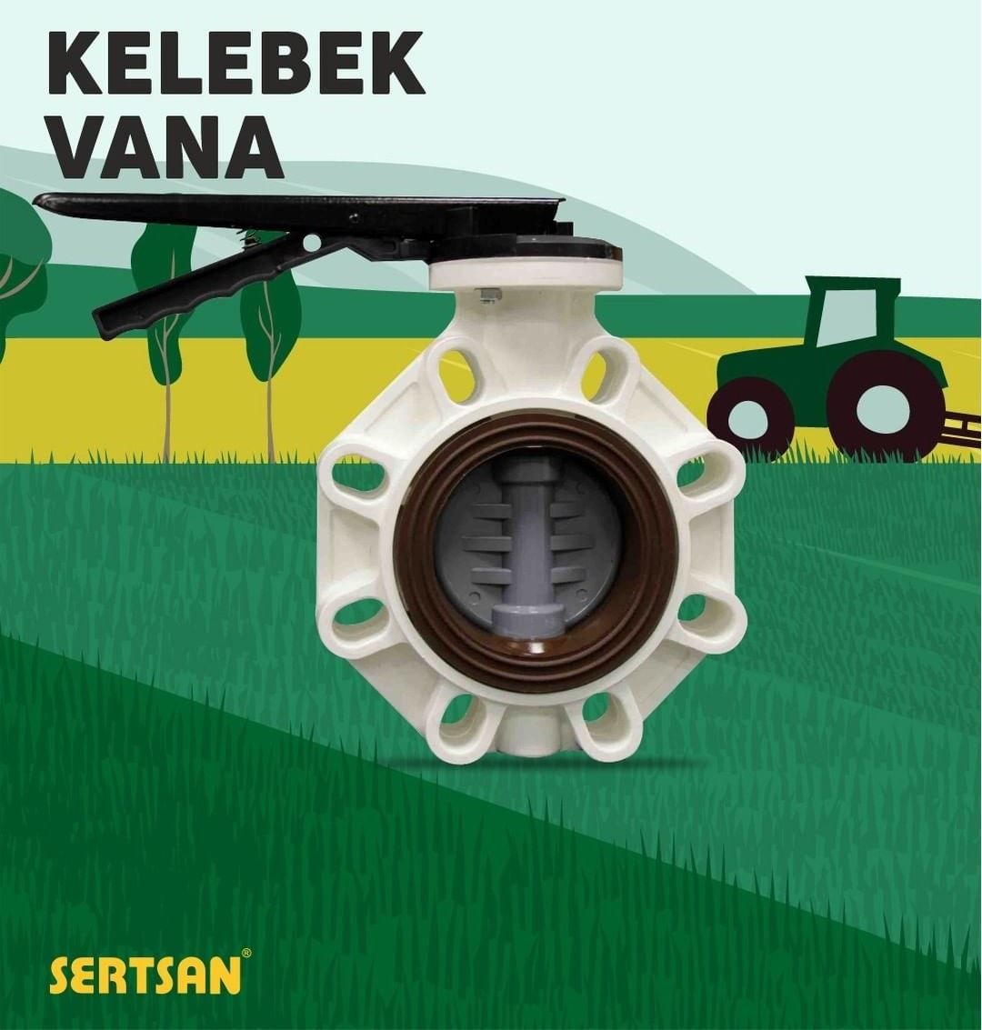 UPVC Kelebek Vana