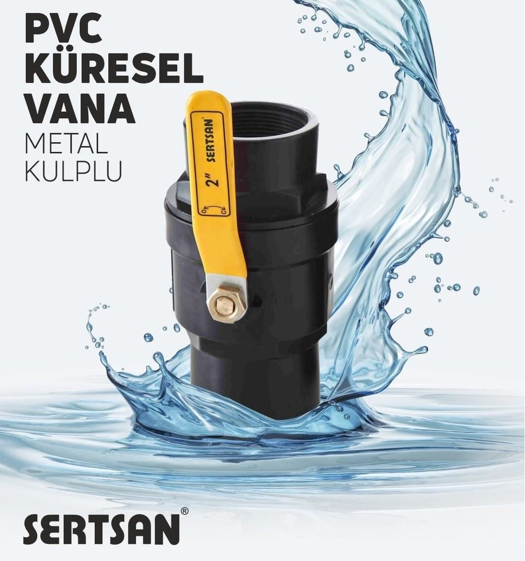 PVC Demir Kollu Küresel Vana